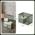 Desktop Dust-proof Transparent Jewelry Box Makeup Removal Cotton Zpaxo Style2
