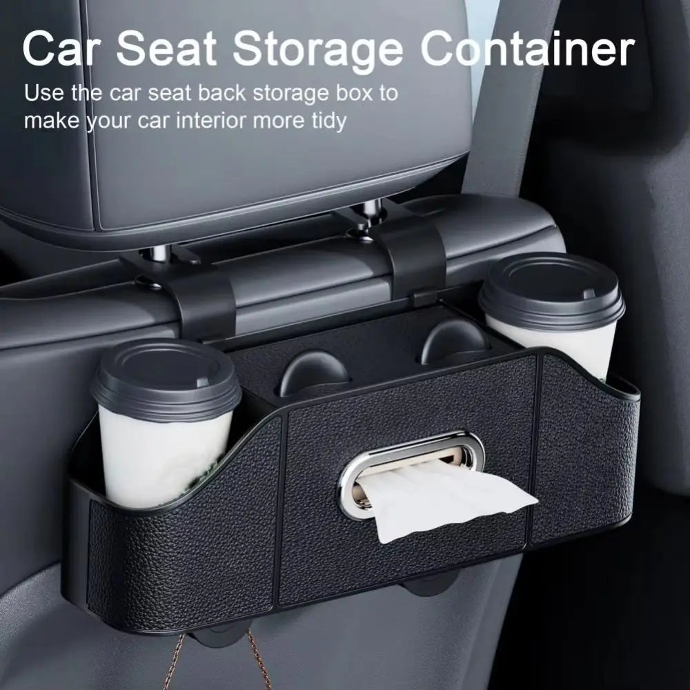 Cup Holder Car Backseat Organizer Tissue Box Hanging Hook Automotive Zpaxo