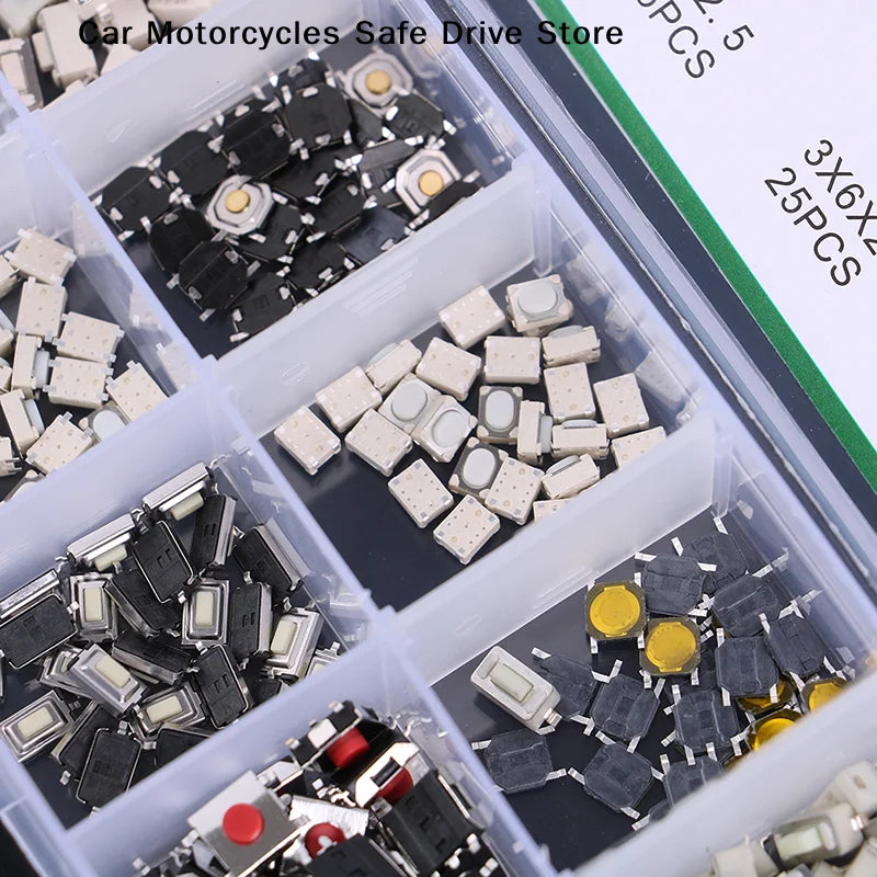 CM250Pcs 10 Types Durable Car Remote Control Tablet Actile Push