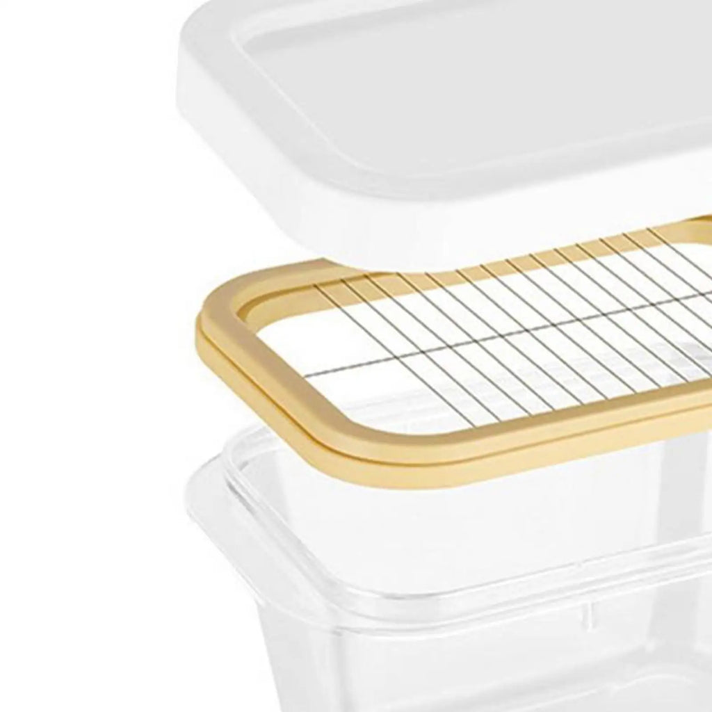 Rectangle Storage Box Butter Fresh Container Keep Cheese Case Zpaxo