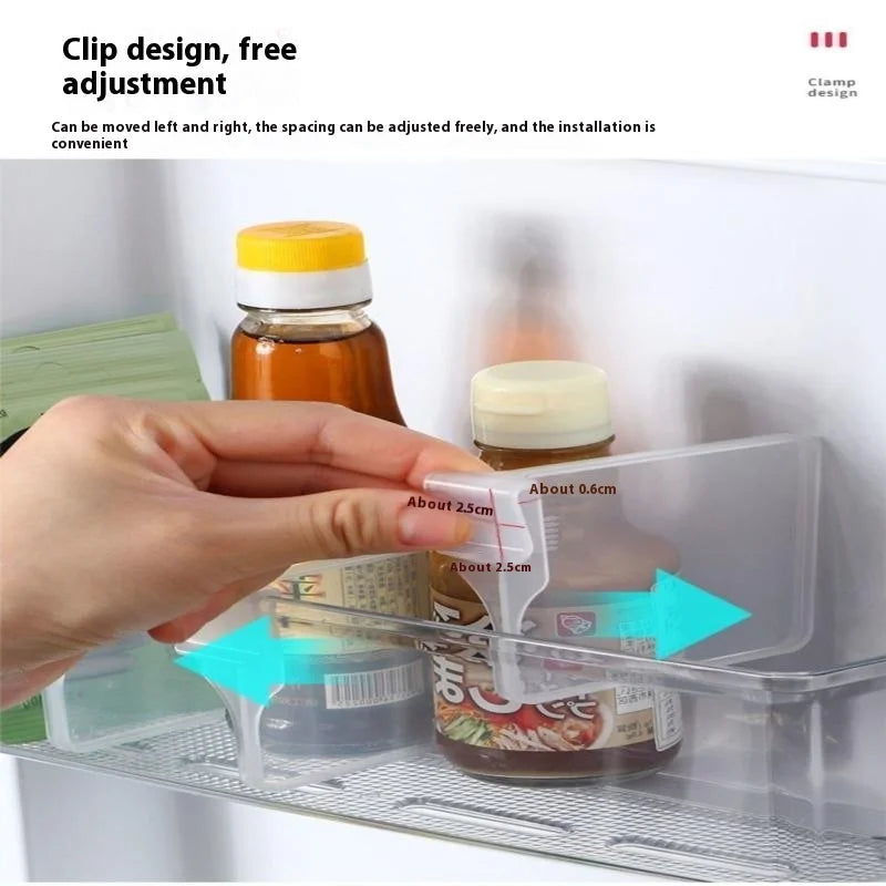 10/20PCS Refrigerator Kitchen Organizer Shelf Storage Dividers For Eggs Bottles Items Organizer Zpaxo