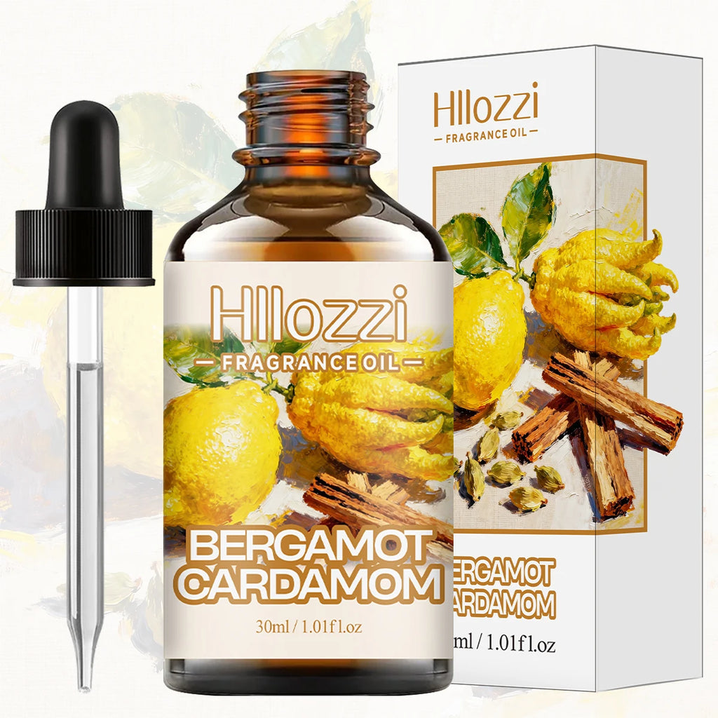 BERGAMOT CARDAMOM FRAGRANCE OIL Suitable for humidifiers, aroma diffusers, home and car use, DIY fragrance essential oils Zpaxo BERGAMOT CARDAMOM 30ml