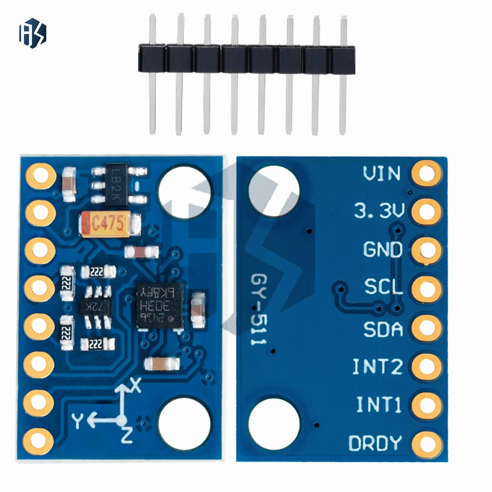 1PCS BAISHUN GY-511 LSM303DLHC Module E-Compass 3 Axis Accelerometer + 3 Axis Magnetometer Module Sensor for Arduino Zpaxo