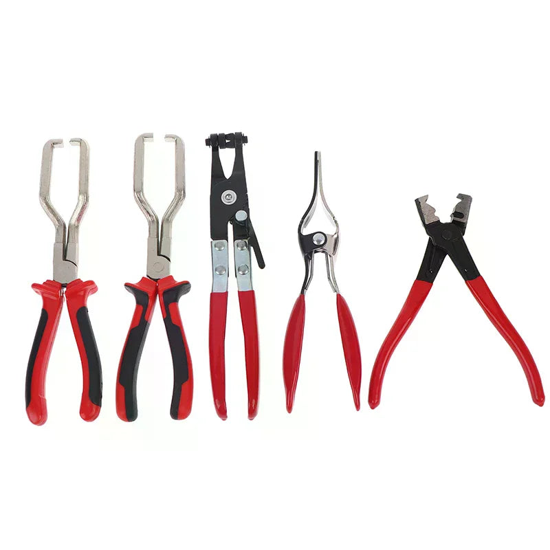 4-Piece Hose Clamp Pliers Set – Auto Oil Pipe & Filter Tool