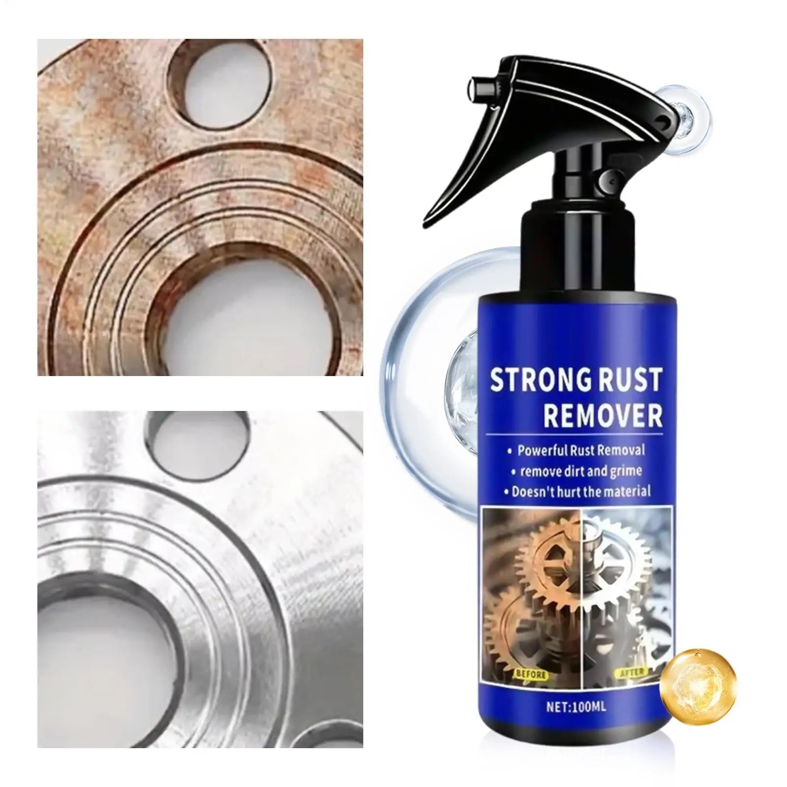 100ml Anti-Rust Spray – Instant Metal Rust Remover & Protector Rust Remover Spray Zpaxo