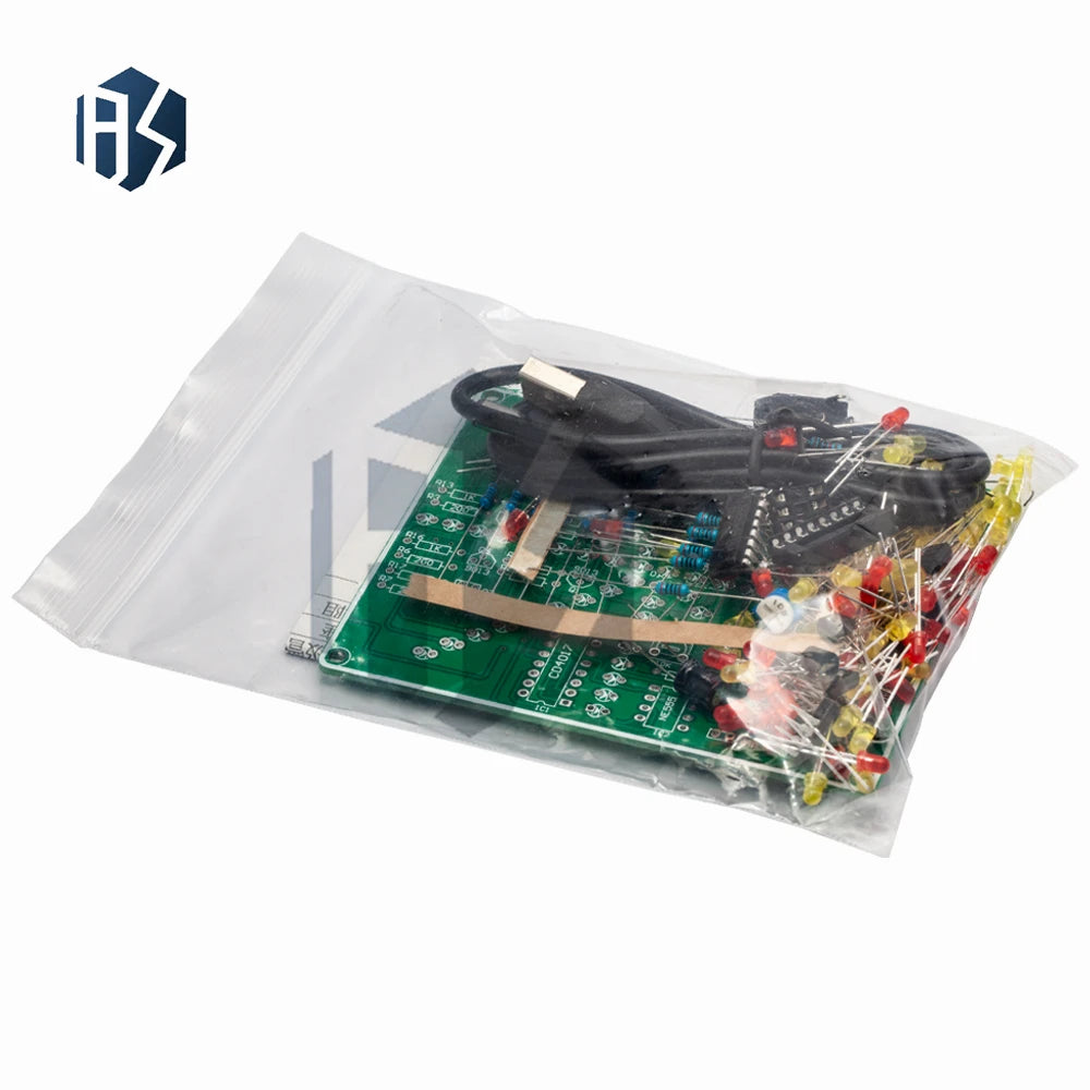 NE555/4017 Explosion Light & Cross Water Flow Light DIY Kit - Flowing Light Electronic Component Assortment for DIY Projects Zpaxo