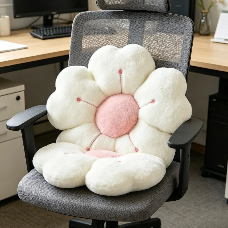 Flower Shaped Plush Throw Pillow Cute Decorative Cushion Sofa Bed
