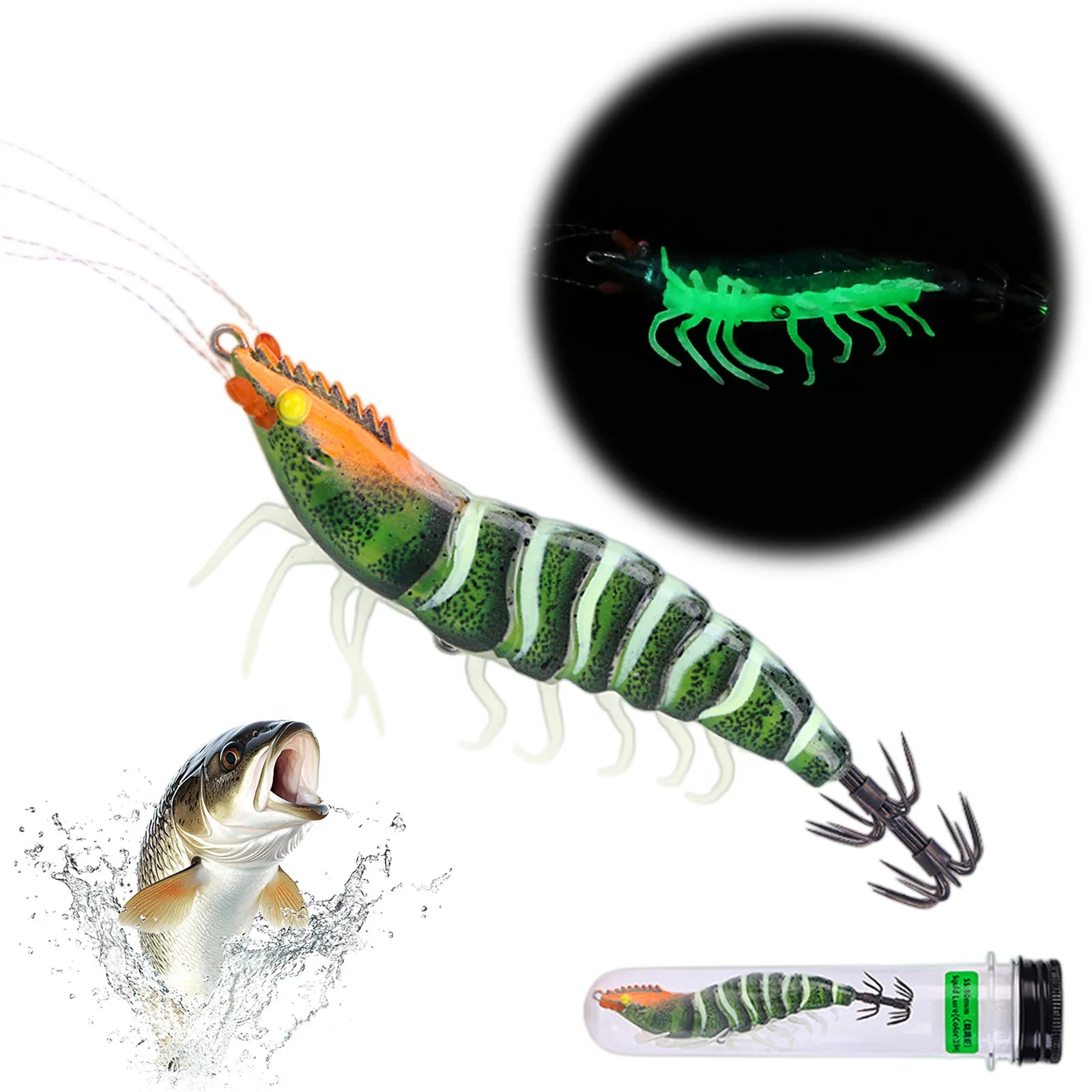 Fishing Squid Jigs Cuttlefish Lures Double-layer Rust-proof Hard