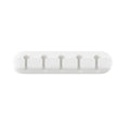 USB Cable Holder Clips Cable Cord Wire Organizer Silicone Desk Winder Desktop Tidy Management Holder Self-Adhesive Cable Clips Zpaxo White 5 Hole