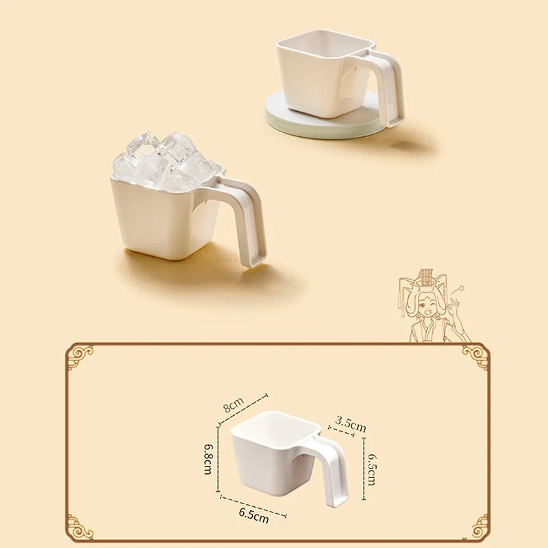 Coffee Shop Ice Shovel Gadget 280/350/470/590ML Ice Scoop Ice Shovel Plastic Square Ice Shovel Measuring Cup Zpaxo S