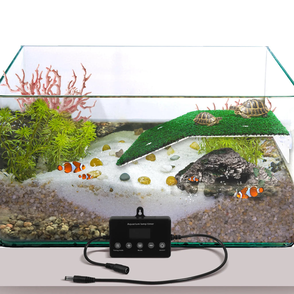 Smart LCD Controller Black Fish Tank LED Dimmer Universal Aquarium