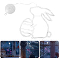 Battery Operated Bunny Shaped String Light Window Wall Decor Indoor
