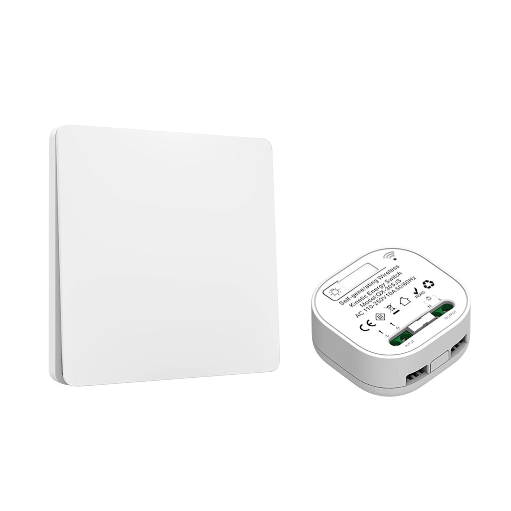 RF 433 92MHz Frameless Large Panel Self Powered Wireless Switch