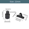 High Strength Marine Boat Fixing Sliding Sleeve Nylon Cover Practical Sunshade Canopy Hardware Corrosion Resistant Versatile Zpaxo Mountain-shaped hat