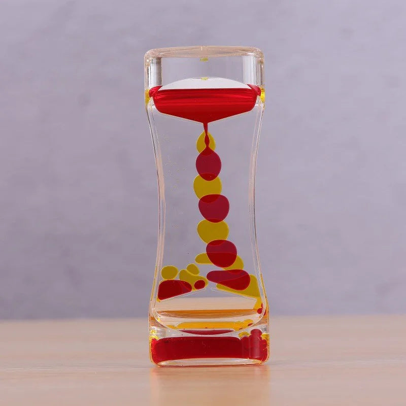 Liquid Motion Bubbler Hourglass – Sensory Stress Relief Toy Sensory Fidget Toy Zpaxo E