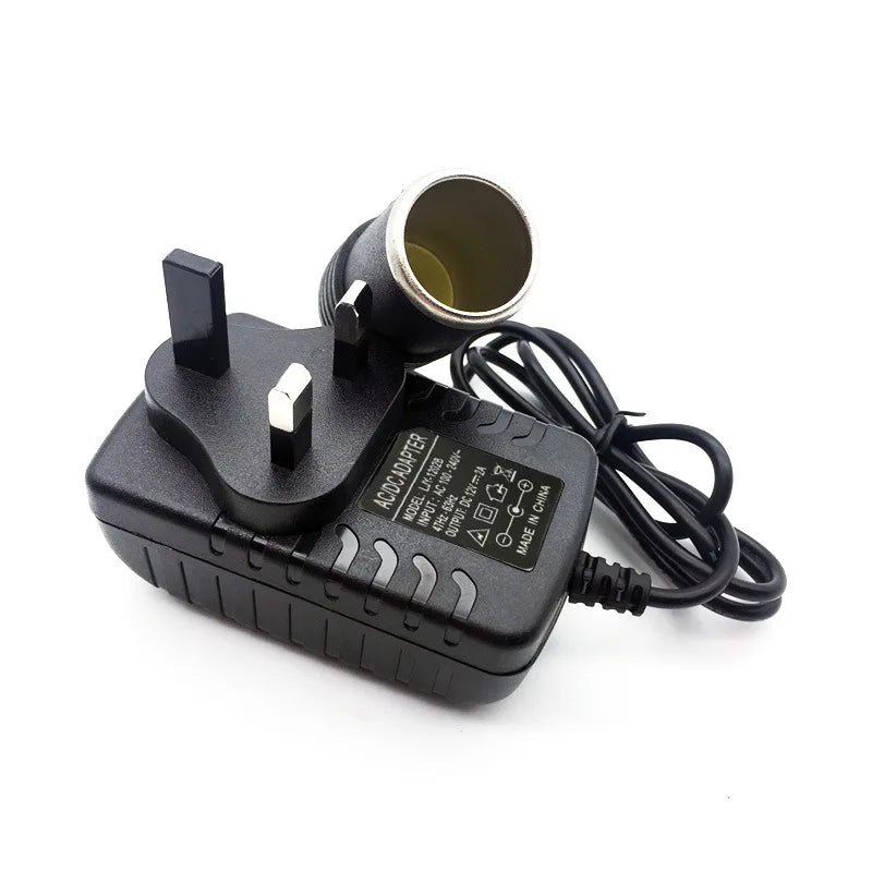 220V to 12V Cigarette Lighter Socket Adapter & Power Converter