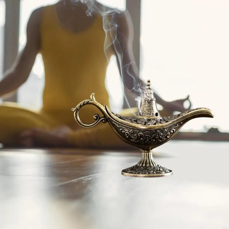 Metal Wishing Lamp Incenses Burners Multifunctional for Home Decors and Relaxation Zpaxo