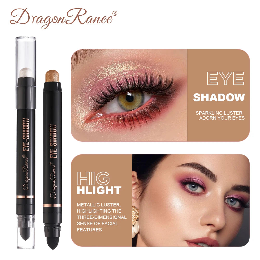 Eyeshadow Pen, Pearlescent Eyeshadow, Versatile, One-Touch Application, Non-Smudging, Waterproof Eyeshadow, High-Gloss, Delicate, Silky, Shimmering Liquid Eyeshadow Zpaxo