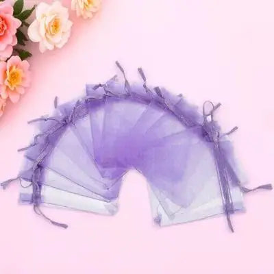 Small Drawstring Pouch Organza Bags Sachet Empty Jewelry Packaging