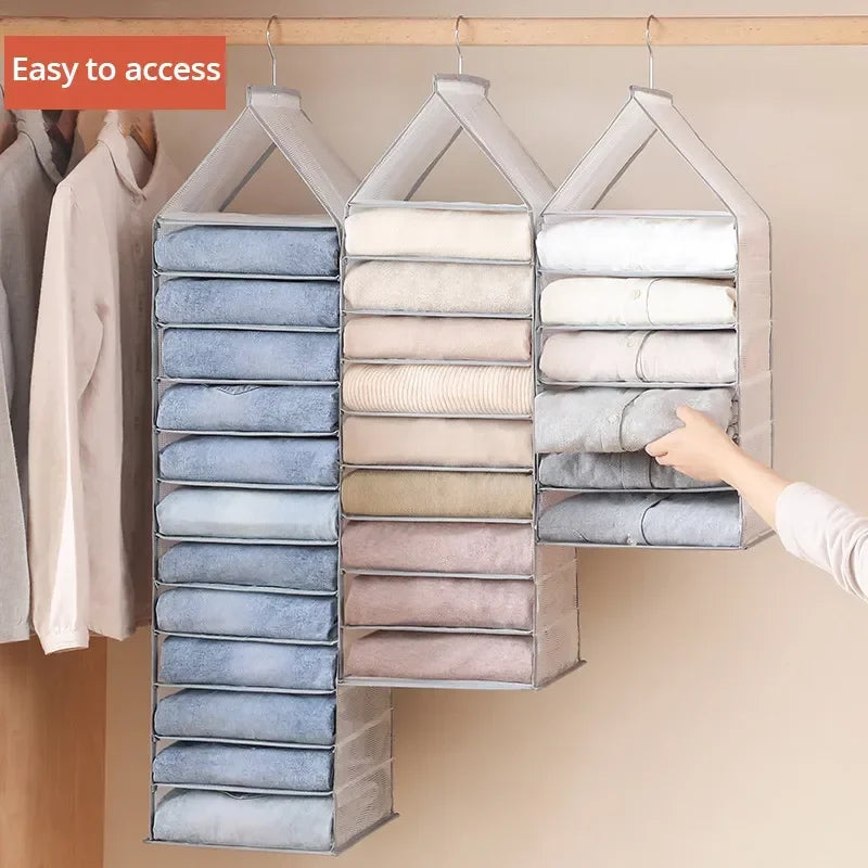 Hanging Closet Organizer Bag – Wardrobe Storage for Clothes Hanging Closet Organizer Zpaxo