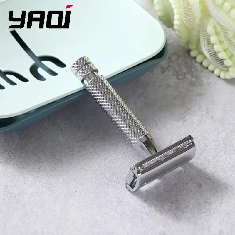 Yaqi Monarch Chrome Safety Razor | 0.90mm Blade Gap for Men Safety Razor Zpaxo