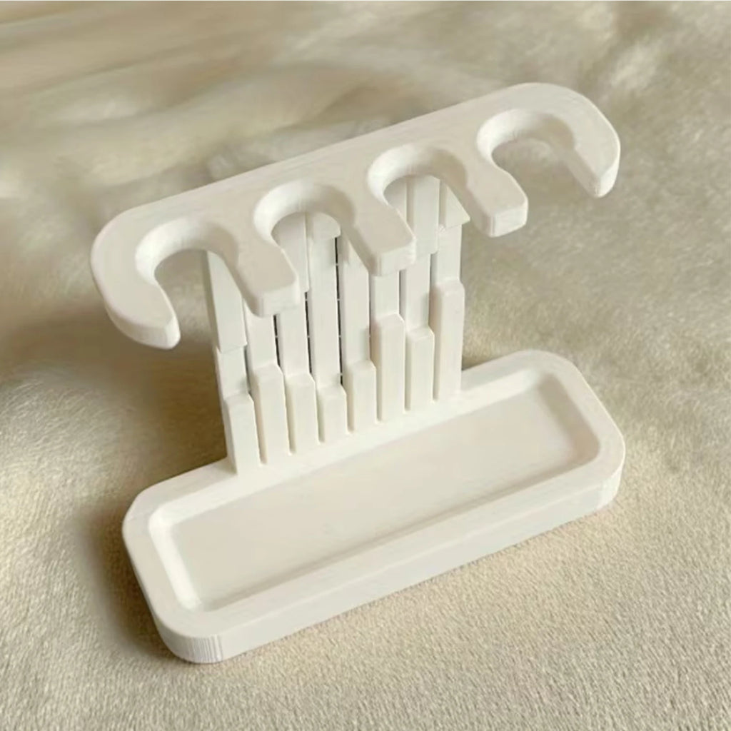 Tooth Brushing Holder 3D Printed Brush Head Organizer Drain Tray