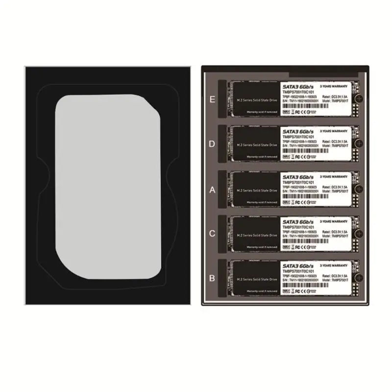652F M 2 NGFF SSD 5 6Gb Adapter Card Enclosure Socket Zpaxo