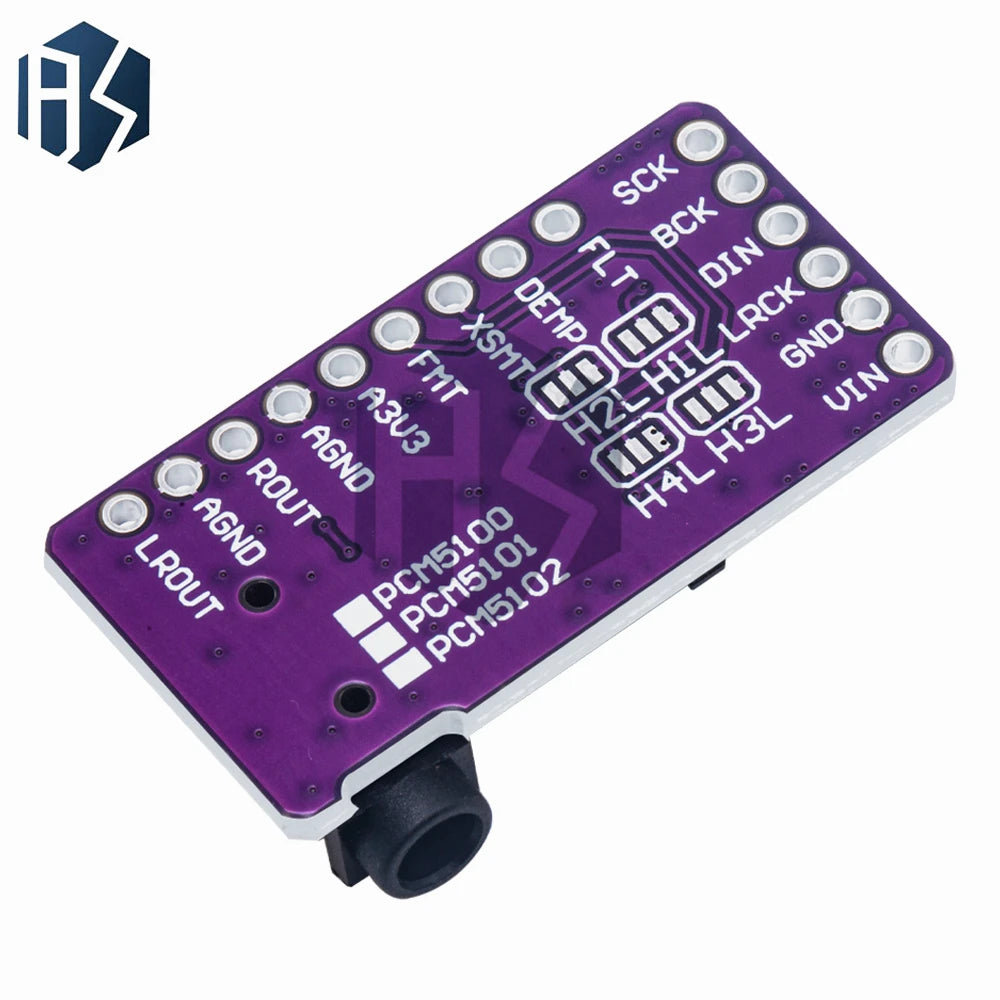 Interface I2S PCM5102A DAC Decoder GY-PCM5102 I2S Player Module For Raspberry Pi pHAT Format Board Digital PCM5102 Audio Board Zpaxo