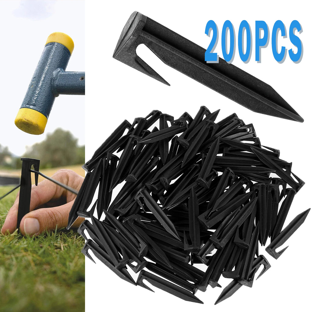 100-300PCS Garden Lawn Mower Peg Environment-friendly Ground Pegs Laying Boundary Cables Quick Installation Garden Accessories Zpaxo