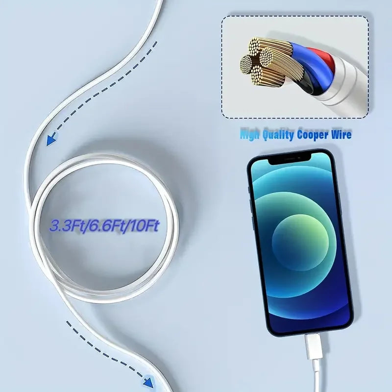MFi Certified USB Lightning TPE Cable Fast Charging Sfor iPhone14 13