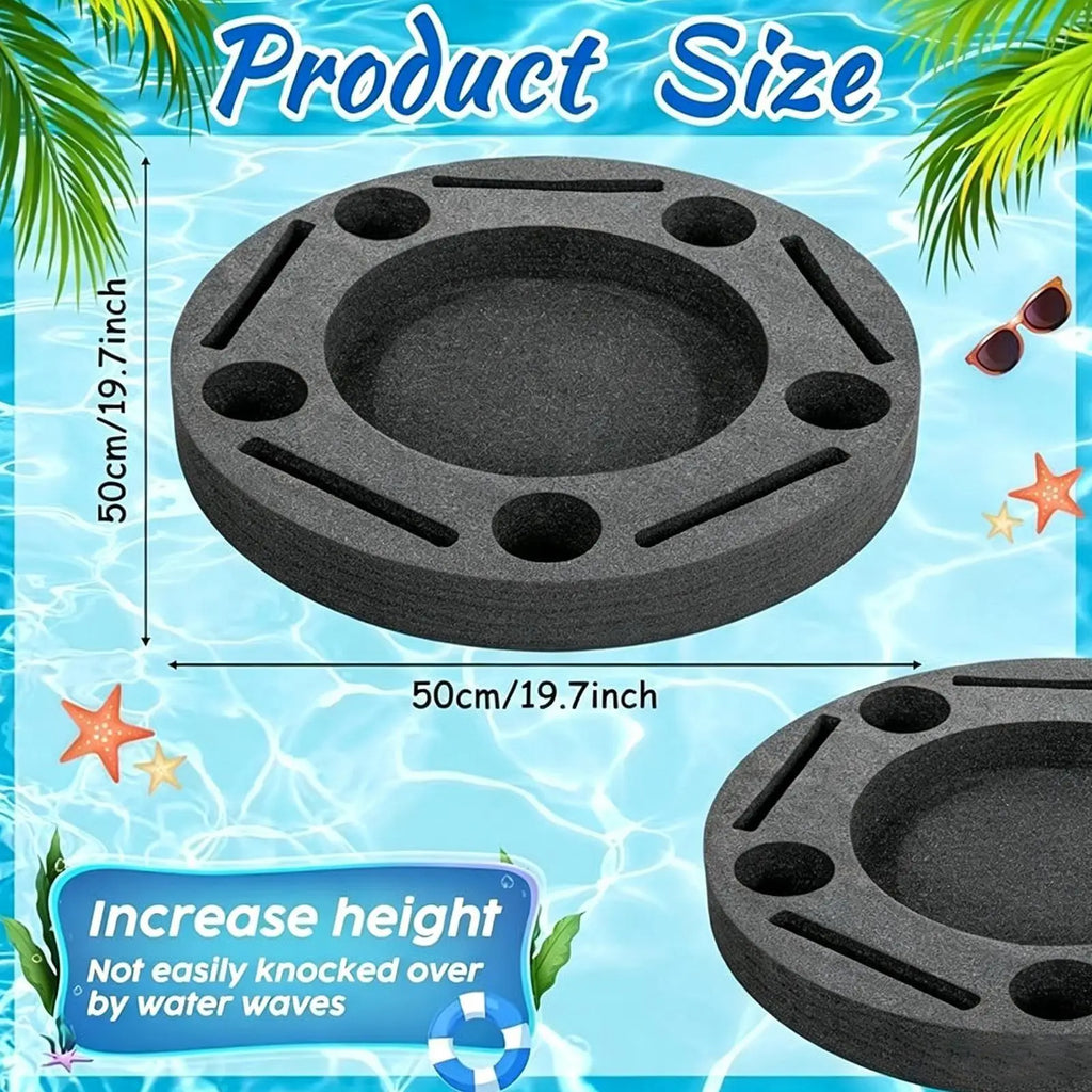 Creative Multi-function Floating Drink Rack Multi-hole Stable