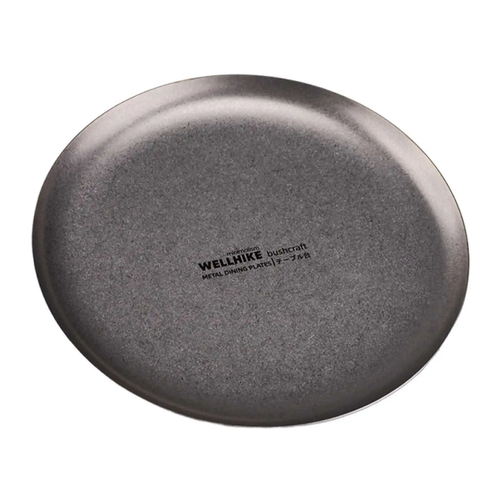 Metal Dinner Plates Stainless Steel Compact Plate Lightweight Easy
