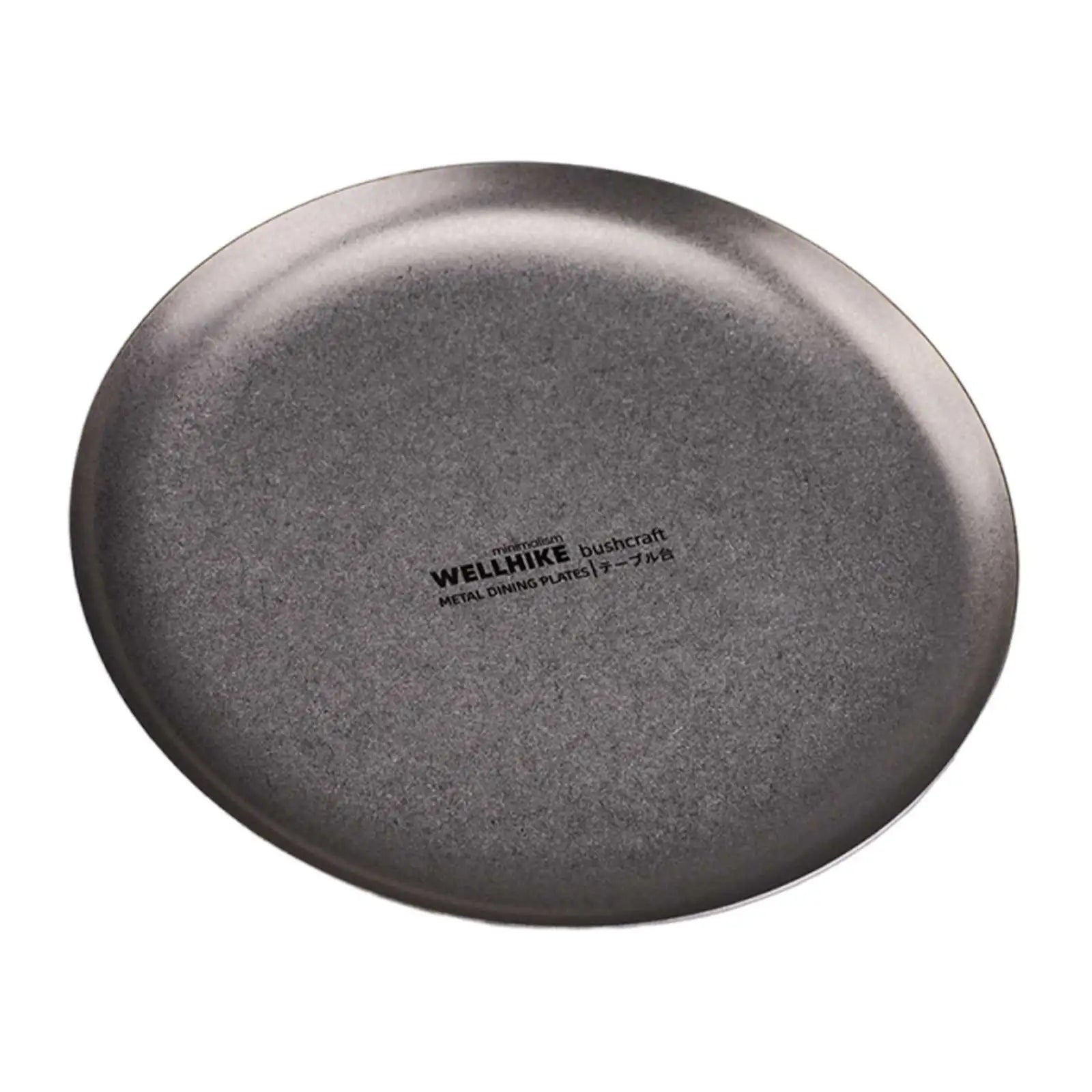 Metal Dinner Plates Stainless Steel Compact Plate Lightweight Easy