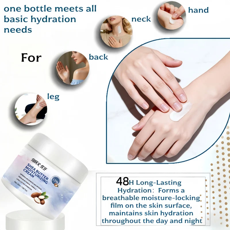 Travel‑friendly Daily Body Lotion 48H Deep Hydration Shea Butter Hyaluronic Acid Ceramide Valentine's Day Skin Gift Zpaxo