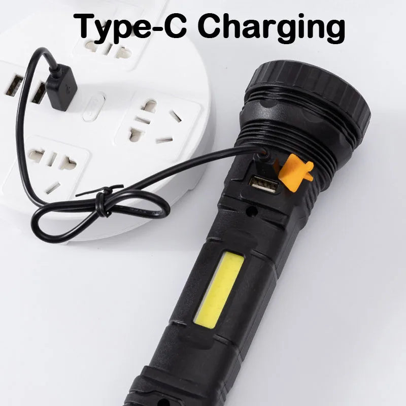 Mikenoon Solar LED Flashlight – Tactical Torch & Power Bank Solar LED Flashlight Zpaxo