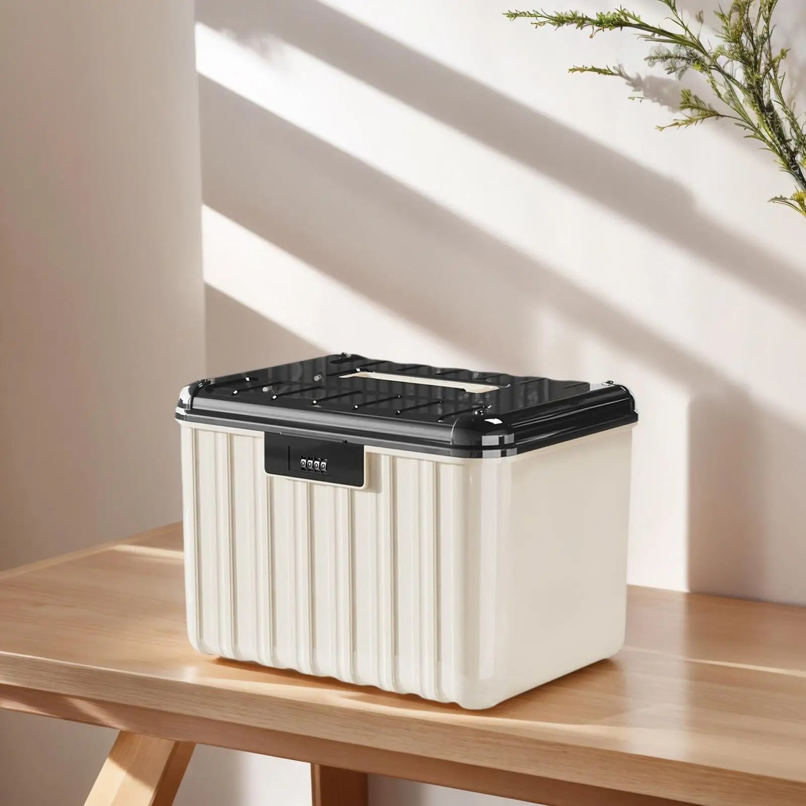 Lockable Storage Containers Double Layer Combination Lock Dustproof