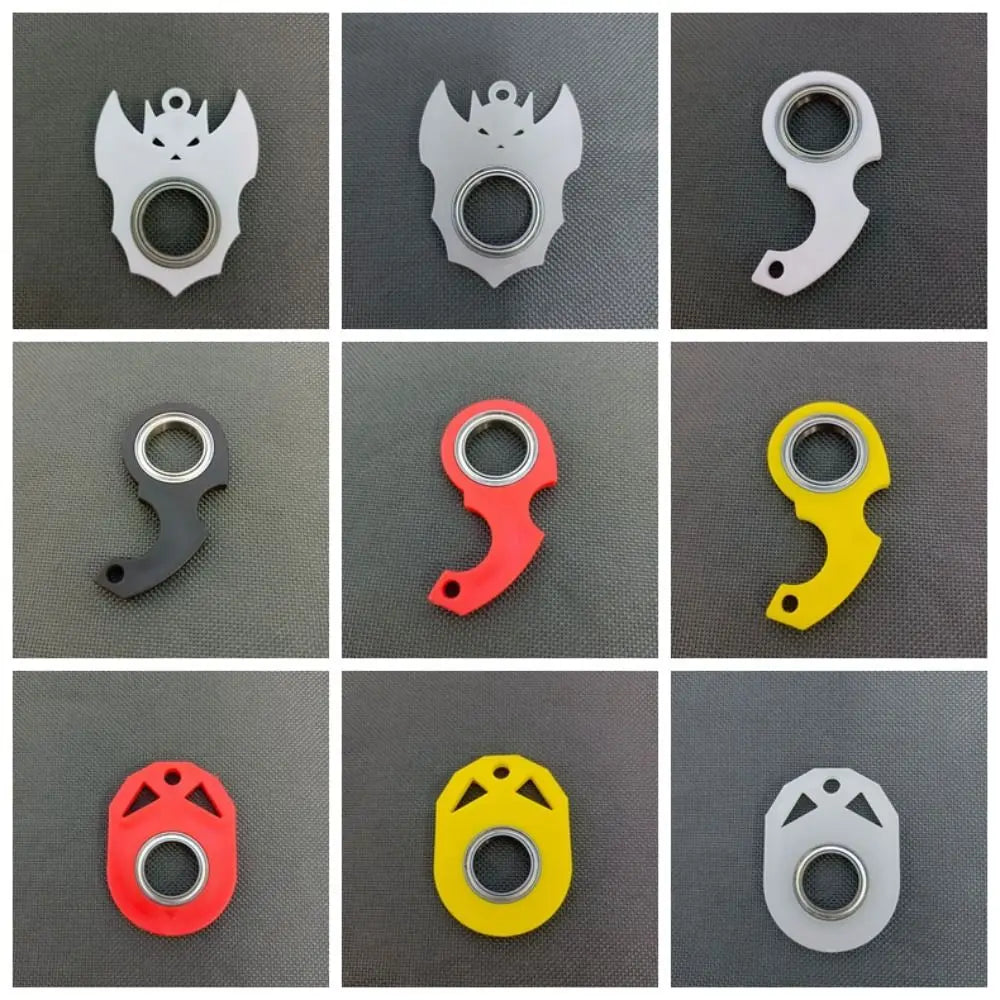 Relieve Boredom Keychain Fidget Spinner Noctilucent Light Trendy Fingertip Rotation Keychain Anti-Anxiety Creative Zpaxo