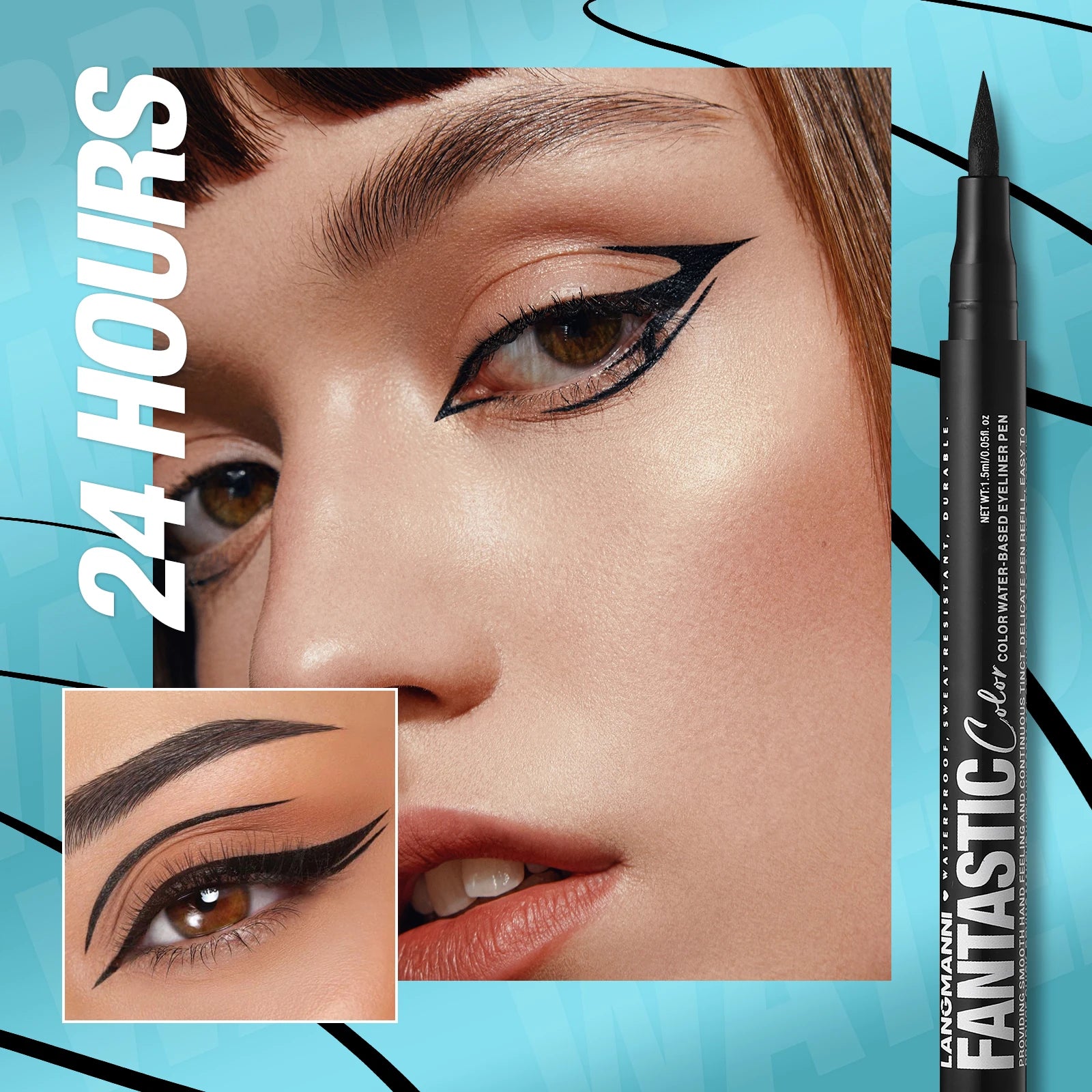 Liquid Eyeliner Pen Waterproof Sweat Proof Non Smudging Easy Apply