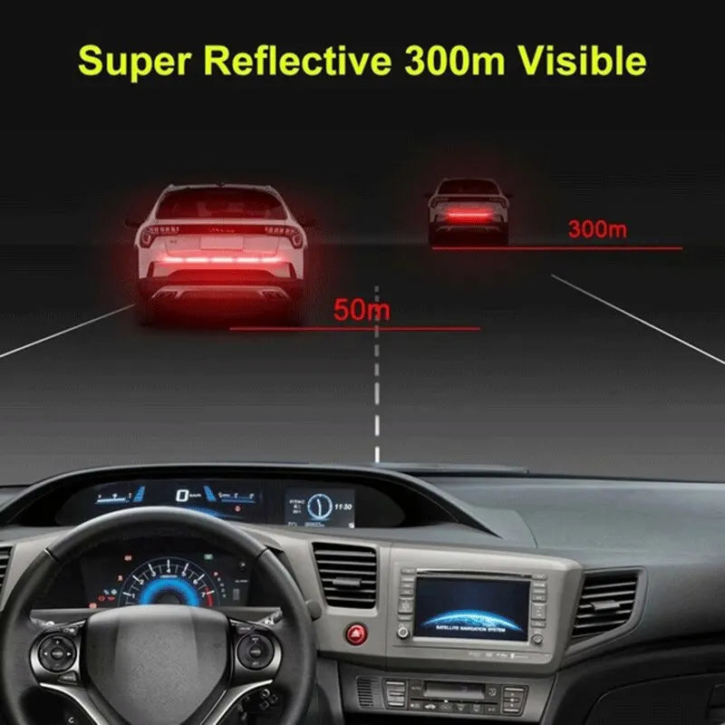 Car Reflective Sticker Warning Safety Tape Anti Collision Warning Reflective Sticker For Automobile Trunk Anti-Collision Sticker Zpaxo