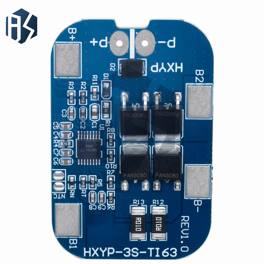 3S 14A 12.6V BMS Lithium Battery Protection Board Overcharge Overdischarge Short-Circuit Protection for 18650 Battery Packs Zpaxo