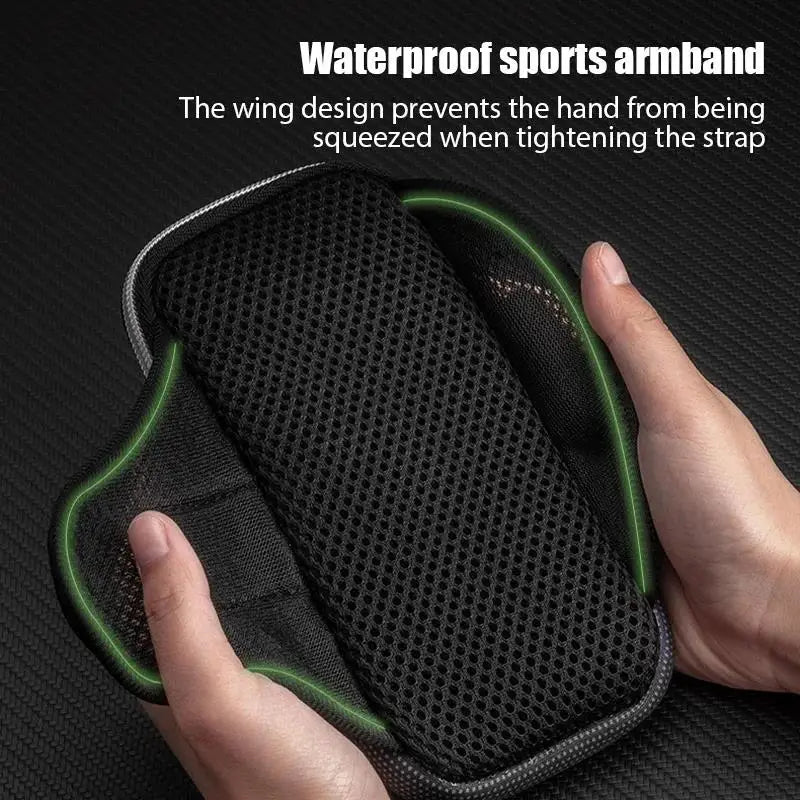 Universal Smart Phone Armband Outdoor Waterproof Fitness Running Sport Arm Cellphone Holder With Headphone Jack Mobile Phone Bag Zpaxo