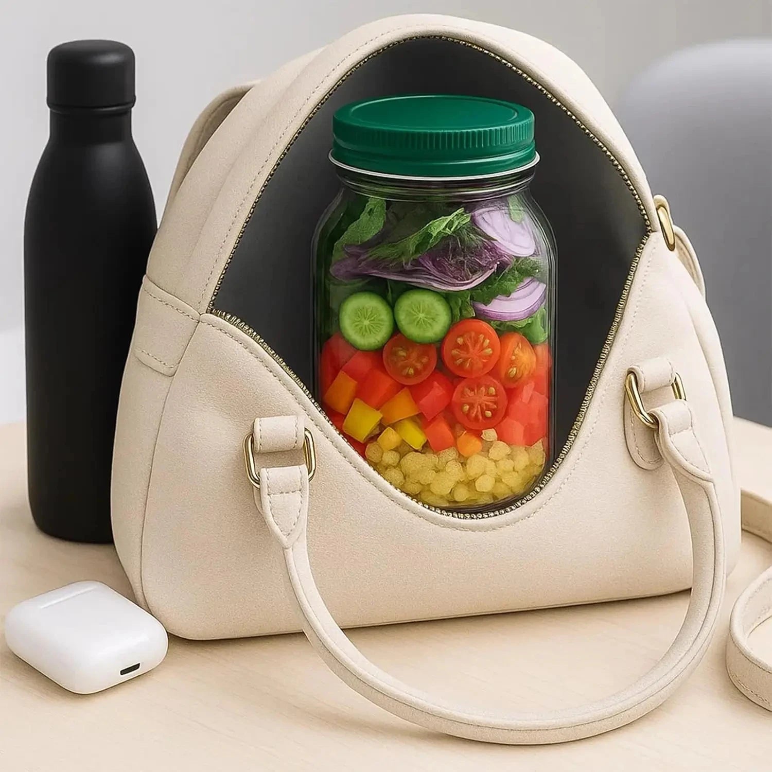 Portable Salad Pod – Leak-Proof Meal Prep Container Meal Prep Container Zpaxo