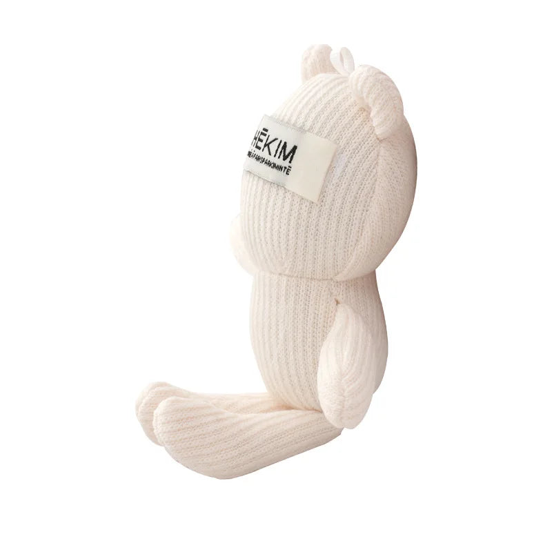 Fabric Bear Shape Cat Toy Soft Cloth Chew Indoor Cats Interactive