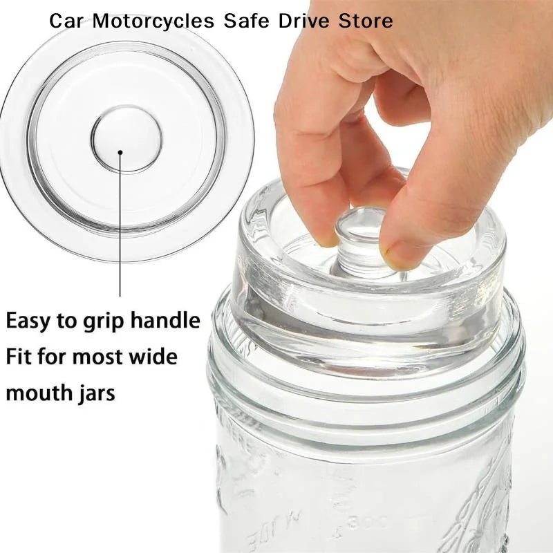 CM1pcs Fermented Glass Weights Wide Mouth Jars Lids Kitchen Gadgets