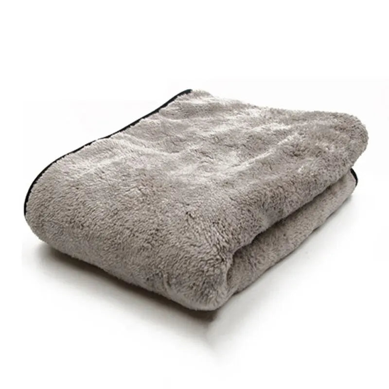 Microfiber Towel Car Wash Accessories Absorbency Cleaning Cloth Zpaxo Gray