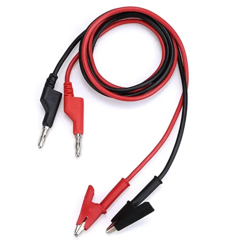2-Pack 1M Banana Plug Alligator Clip Test Leads – 15A Electrical Test Leads Zpaxo