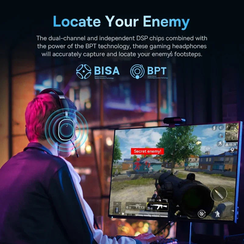 Baseus GH02 Gaming Wireless Headphone Mic Over-ear Headphones