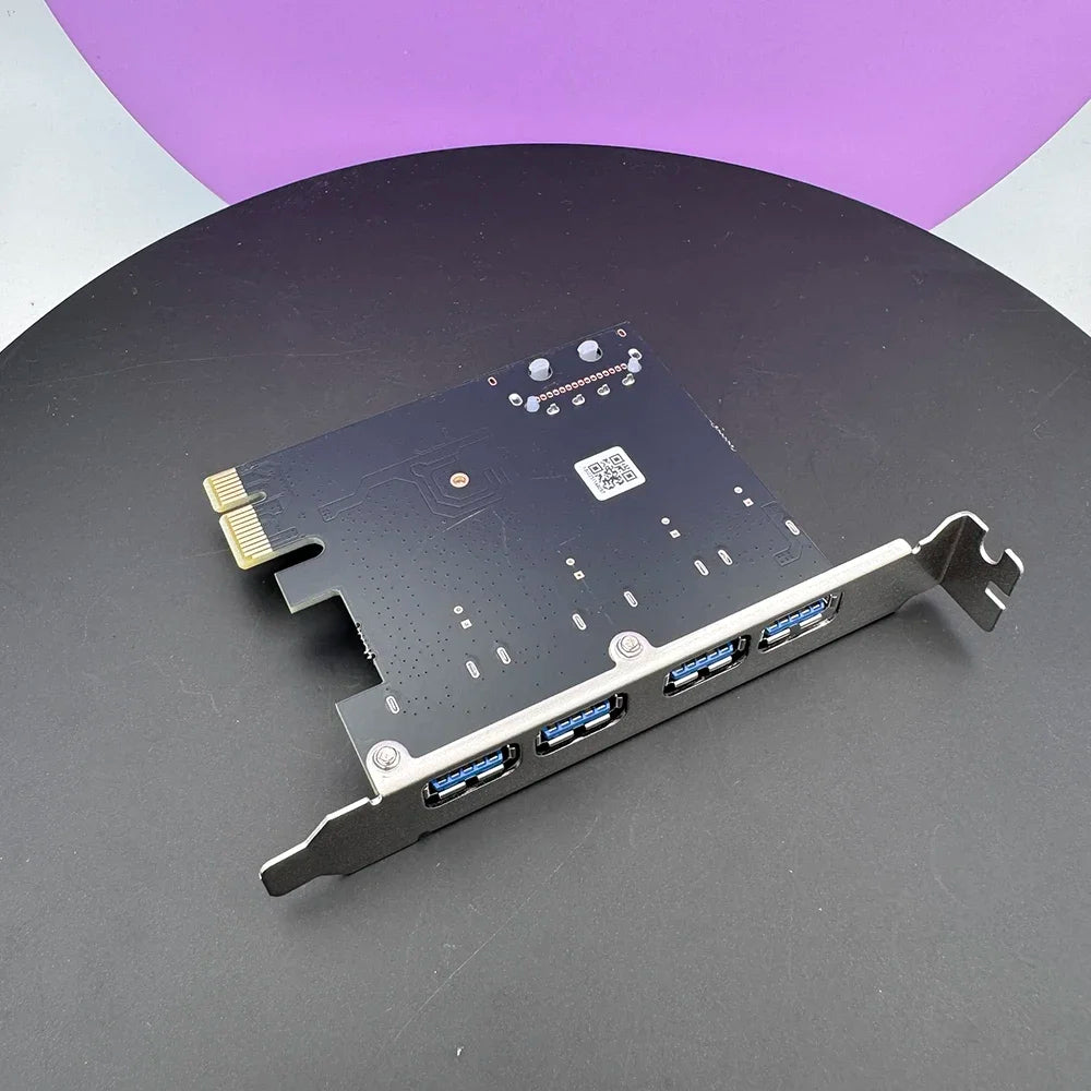 PCI-E To USB 3.0 HUB PCI Express Expansion Card Adapter 4 Port 5 Gbps Speed USB 3 0 PCI E PCIe Express 1x For Desktop Zpaxo