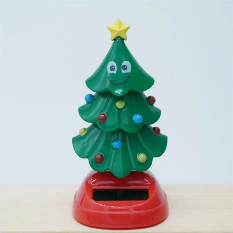 Christmas Solar Powered Dancing Toy Solar Dancing Toy Christmas Tree Novelty Moving Christmas Tree For Desk Windowsill Car Zpaxo