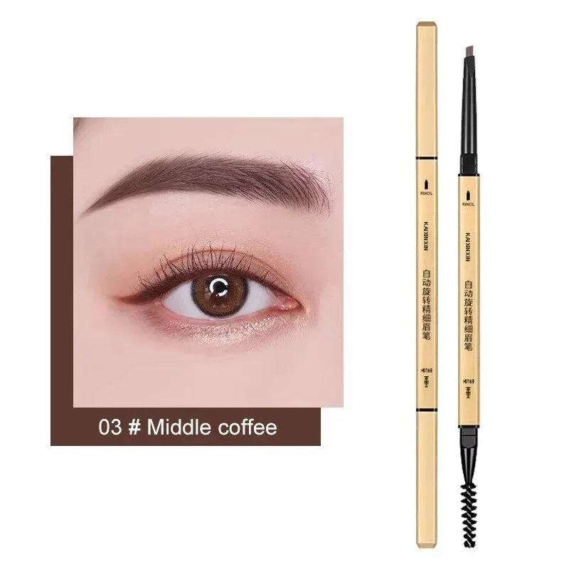 Waterproof Eyebrow Pencil Double Headed Rotable Pen Beginner Fine